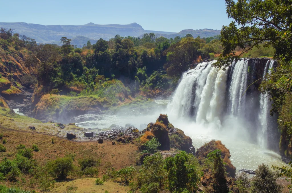Beautiful-view-of-Blue-Nile-Falls.-Waterfall-on-the-Blue-Nile-river.-Nature-and-travel.-Ethiopia-Amhara-Region-near-Bahir-Dar-and-Lake-Tana-scaled